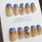 Reusable Out Of Blue | Premium Press on Nails Gel | Fake Nails | Cute Fun Colorful Gel Nail Artist faux nails TS367