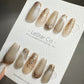 Reusable Be Together Cat-Eye Effect| Premium Press on Nails Gel | Fake Nails | Cute Fun Colorful Gel Nail Artist faux nails TMR378
