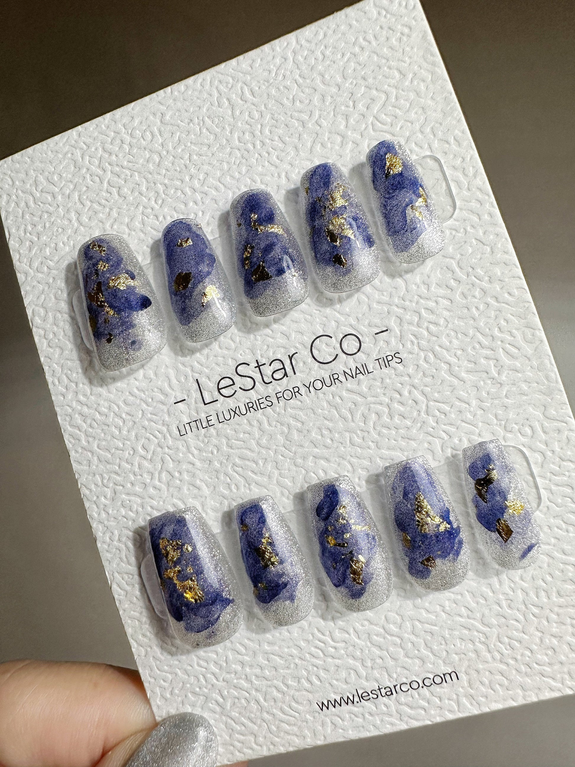 Reusable A Great Story Cat-eye Effect | Premium Press on Nails Gel | Fake Nails | Cute Fun Colorful Gel Nail Artist faux nails ML385