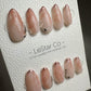 Reusable Pink Swirl | Premium Press on Nails Gel | Fake Nails | Cute Fun Colorful Gel Nail Artist faux nails TMR391