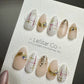 Reusable Gilted City | Premium Press on Nails Gel | Fake Nails | Cute Fun Colorful Gel Nail Artist faux nails TMR400
