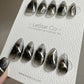 Reusable Middle of the Night | Premium Press on Nails Gel | Fake Nails | Cute Fun Colorful Gel Nail Artist faux nails TMR390