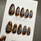 Reusable Living on Mars | Premium Short Press on Nails Gel Manicure | Fake Nails | Handmade | Lestarco faux nails TMR395