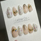 Reusable Gilted City | Premium Press on Nails Gel | Fake Nails | Cute Fun Colorful Gel Nail Artist faux nails TMR400
