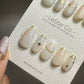 Reusable Good Dream | Premium Press on Nails Gel | Fake Nails | Cute Fun Colorful Gel Nail Artist faux nails TMR401