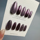 Reusable Purple Chrome | Nails Premium Press on Nails Gel Manicure | Fake Nails | Handmade | Lestarco faux nails KS402