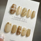 Reusable Moonlight | Premium Press on Nails Gel | Fake Nails | Cute Fun Colorful Gel Nail Artist faux nails QN418