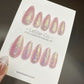 Reusable Cosmic Blush Reflective Pink | Nails Premium Press on Nails Gel Manicure | Fake Nails | Handmade | faux nails 432
