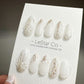 Reusable Winter Wonderland| Premium Press on Nails Gel Manicure | Fake Nails | Handmade Gel Nail Artist faux nails ML433