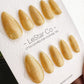 Reusable Honeycomb Orange Cat eye | Nails Premium Press on Nails Gel Manicure | Fake Nails | Handmade | Lestarco faux nails 437zz