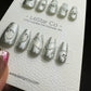 Reusable Ghost Spirits | Premium Press on Nails Gel | Fake Nails | Cute Fun Colorful Gel Nail Artist faux nails QN444