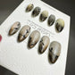 Reusable Botanical Bliss | Premium Press on Nails Gel | Fake Nails | Cute Fun Colorful Gel Nail Artist faux nails QN447