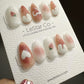 Reusable I love strawberry | Premium Press on Nails Gel | Fake Nails | Cute Fun Colorful Gel Nail Artist faux nails QN452