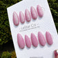 Reusable Cosmic Rose Pink Cat eye | Nails Premium Press on Nails Gel Manicure | Fake Nails | Handmade | Lestarco faux nails 438zz