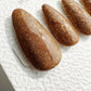 Reusable Cosmic Latte Brown Cat eye | Nails Premium Press on Nails Gel Manicure | Fake Nails | Handmade | Lestarco faux nails 439zz
