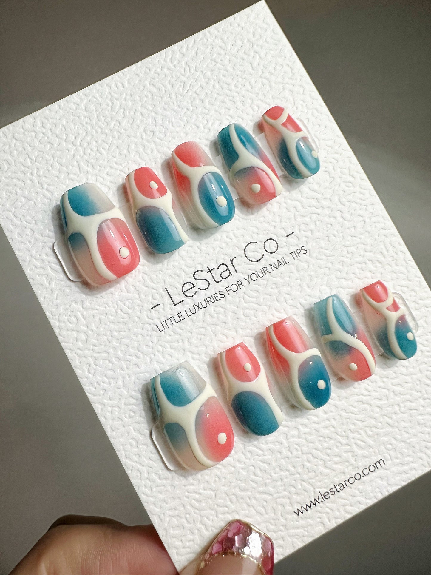 Reusable Cosmic Confetti | Premium Press on Nails Gel | Fake Nails | Cute Fun Colorful Gel Nail Artist faux nails QN442