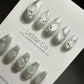 Reusable Ghost Spirits | Premium Press on Nails Gel | Fake Nails | Cute Fun Colorful Gel Nail Artist faux nails QN444