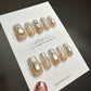 Reusable Over the Moon | Premium Handmade Press on Nails Gel | Fake Nails | Cute Fun Colorful Gel Nail Artist faux nails QN453