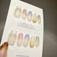 Reusable Soft Tints French Tip | Premium Press on Nails Gel | Fake Nails | Cute Fun Colorful Gel Nail faux nails QN469