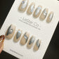 Reusable Ethereal Marble | Premium Press on Nails Gel | Fake Nails | Cute Fun Colorful Gel Nail Artist faux nails QN472