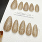 Reusable Nebula Nude | Nails Premium Press on Nails Gel Manicure | Fake Nails | Handmade | Lestarco faux nails 460zz