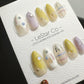 Reusable Lunar Lullaby | Premium Press on Nails Gel | Fake Nails | Cute Fun Colorful Gel Nail faux nails QN468