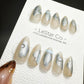 Reusable Ethereal Marble | Premium Press on Nails Gel | Fake Nails | Cute Fun Colorful Gel Nail Artist faux nails QN472