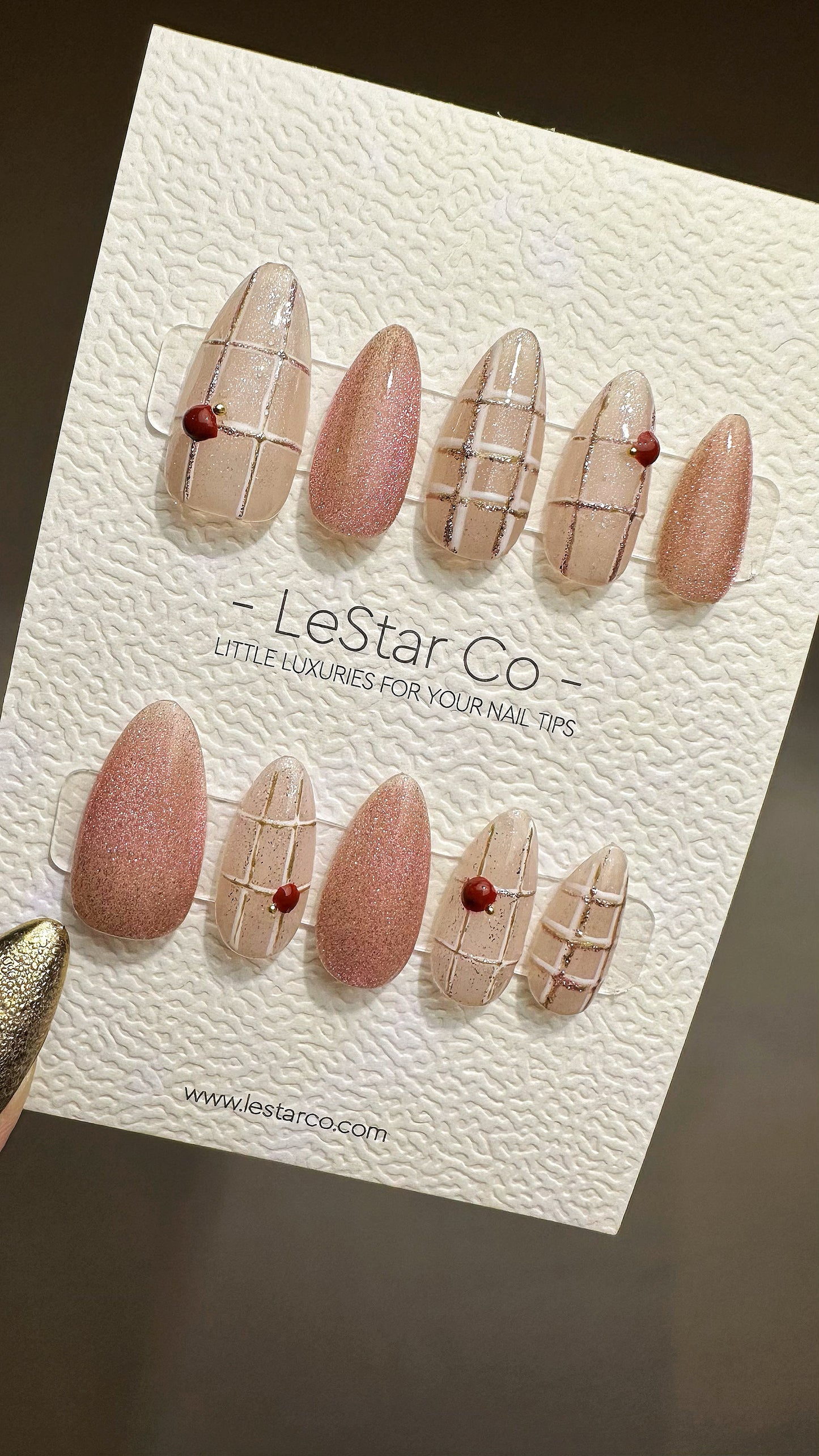 Reusable Cherry Pop | Premium Press on Nails Gel | Fake Nails | Cute Fun Colorful Gel Nail Artist faux nails TMR483