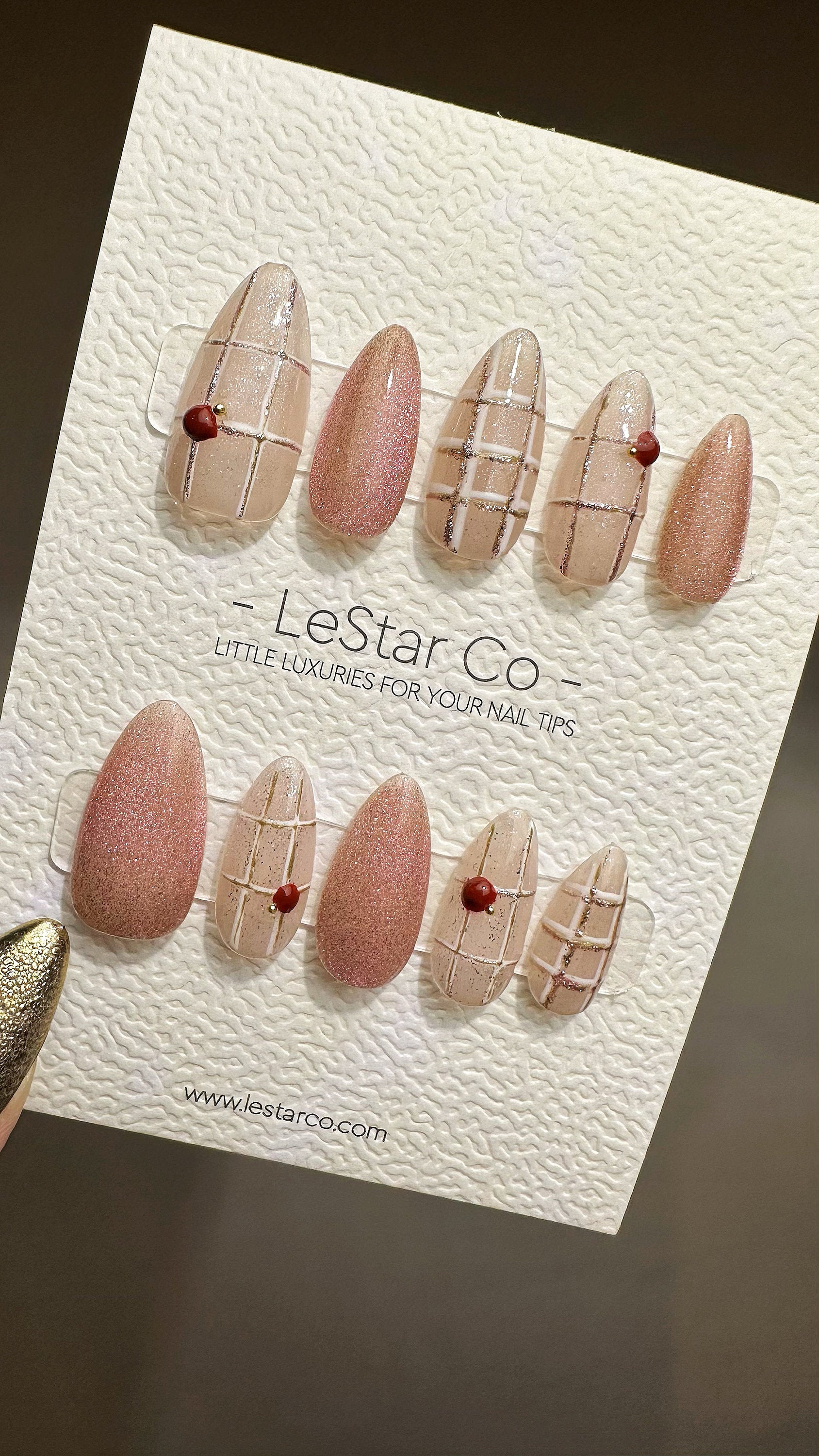 Reusable Cherry Pop | Premium Press on Nails Gel | Fake Nails | Cute Fun Colorful Gel Nail Artist faux nails TMR483